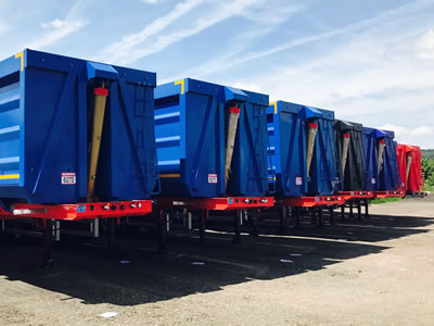 Accordian style Tipper Trailers from Rothdean