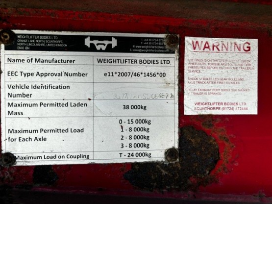 2014 Weightlifter BULK TIPPER in Tipper Trailers Trailers