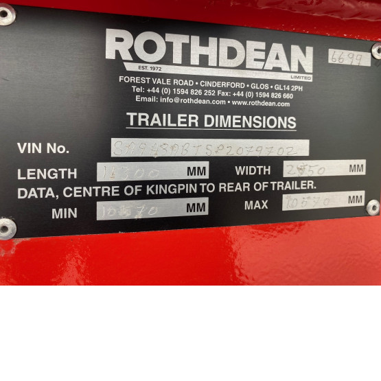 2023 Rothdean STEEL TIPPER in Tipper Trailers Trailers
