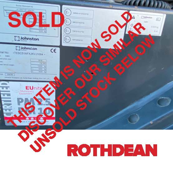 2018 JOHNSTON C401 ROAD SWEEPER in Compact Sweepers