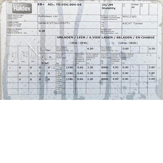 2025 ROTHDEAN VAC TANK in Vacuum Tankers Trailers