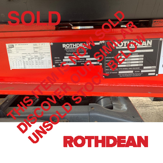 2021 Rothdean 76yd JOST DISC STEP in Tipper Trailers Trailers