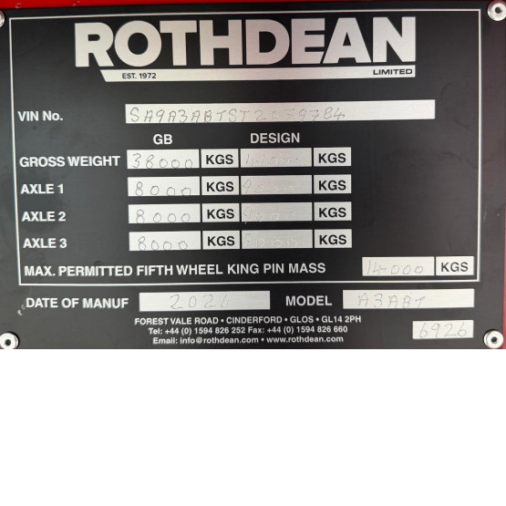 2026 Rothdean Steel Tipper in Tipper Trailers Trailers