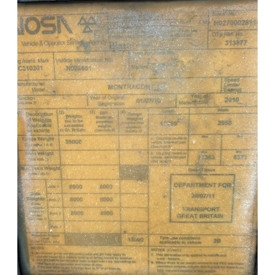 2010 Montracon SKELETAL in Skeletal Trailers Trailers