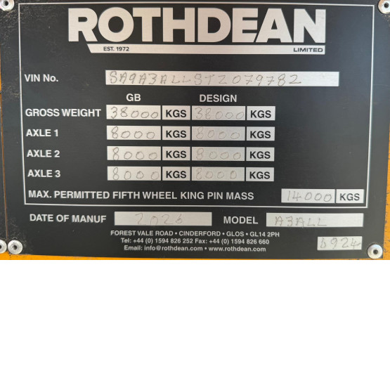 2026 Rothdean STEP FRAME LOWLOADER in Lowloaders Trailers
