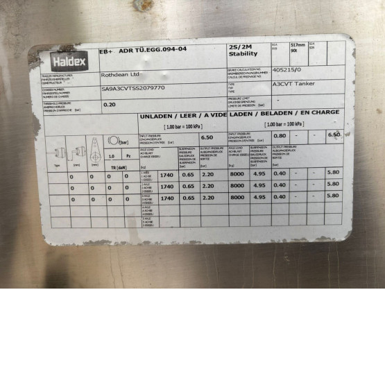 2025 ROTHDEAN  in Food & Chemical Tankers Trailers
