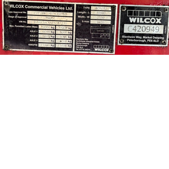 2016 WILCOX WILCOX in Tipper Trailers Trailers