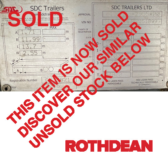 2016 SDC CURTAIN SIDER in Curtain Siders Trailers