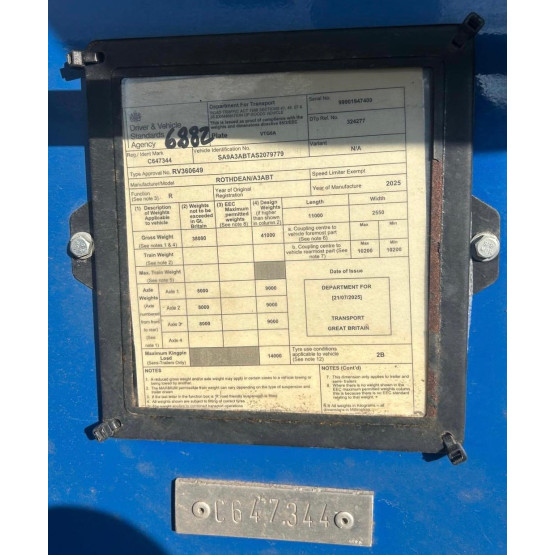 2025 Rothdean Tipper in Tipper Trailers Trailers