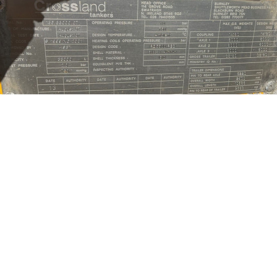 2007 Crossland ALUMINIUM WASTE DISPOSAL TANK in Vacuum Tankers Trailers