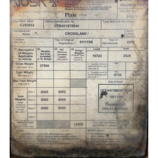 2008 Crossland Tanker Trailer in Food & Chemical Tankers Trailers
