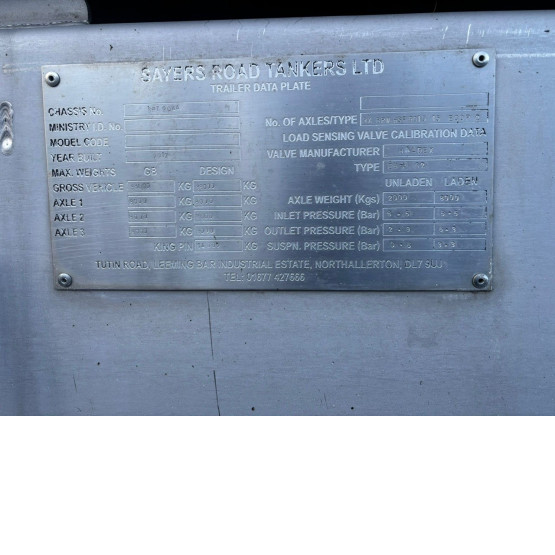 2012 SAYERS ROAD TANKER GP TANK in Food & Chemical Tankers Trailers