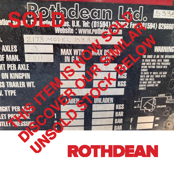 2011 Rothdean AGG ALLOY in Tipper Trailers Trailers