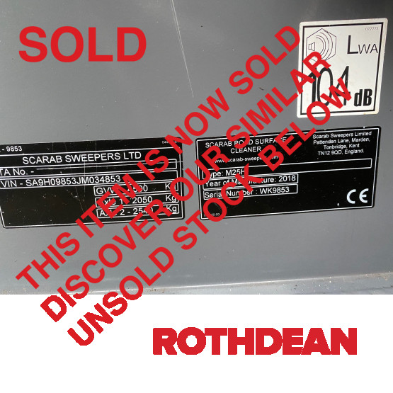 2018 SCARAB M25H in Compact Sweepers