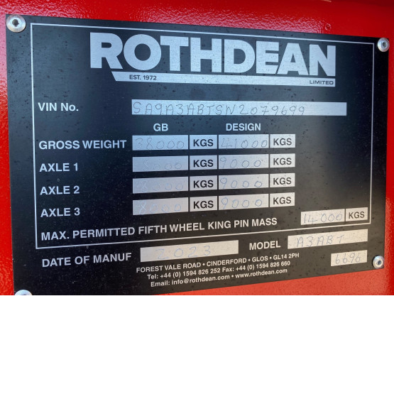 2023 Rothdean Rothdean Tipper in Tipper Trailers Trailers