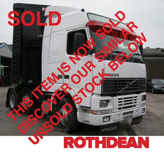 2002 VOLVO FH12-420 GLOBETROTTER in 6x2 Tractor Units