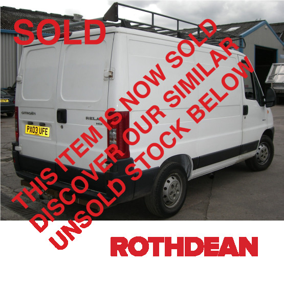 2003 CITROEN RELAY 1400TD HDI in Cars and Light Vans Rigid