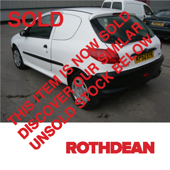 2002 PEUGEOT 206 in Cars and Light Vans Rigid
