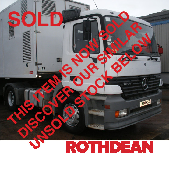 2000 MERCEDES ACTROS 1831 in 4x2 Tractor Units