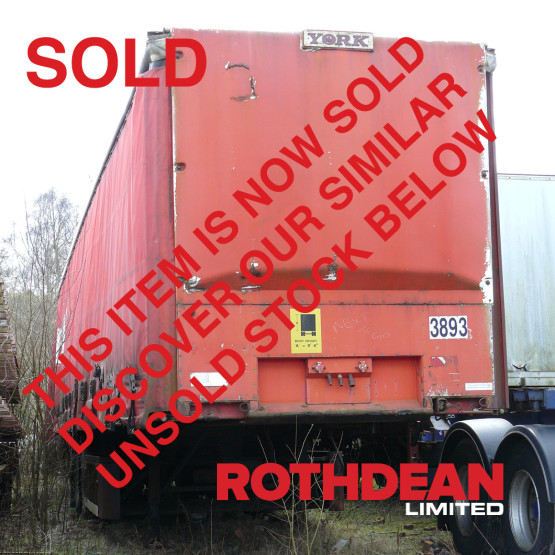 1991 YORK EXPORT in Curtain Siders Trailers