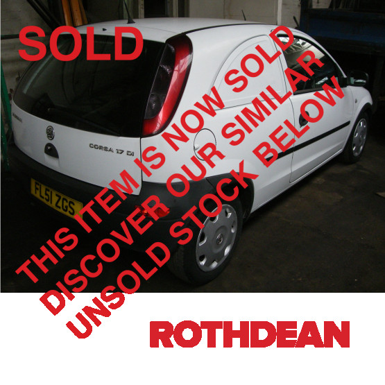 2001 VAUXHALL CORSA 1.7 DI in Cars and Light Vans Rigid