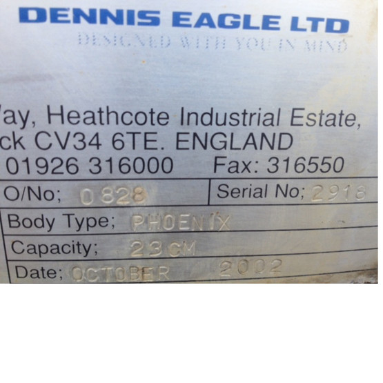 2002 DENNIS ELITE 11 TI in Refuse Collection Vehicles (RCVs)