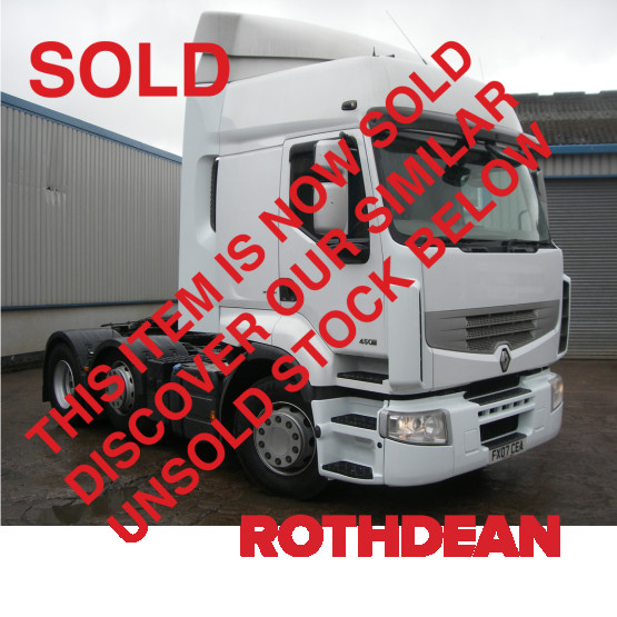 2007 RENAULT PREMIUM 450 DXI PRIVELEGE in 6x2 Tractor Units