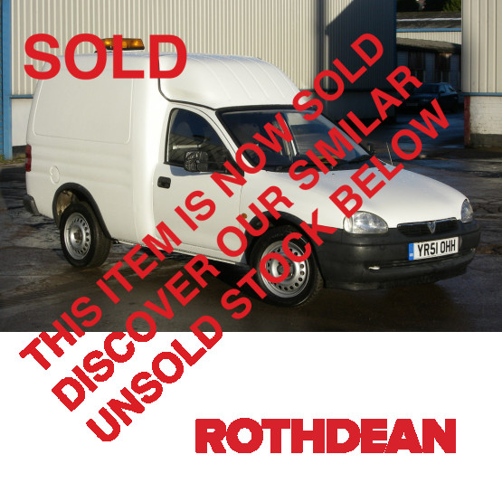 2001 VAUXHALL COMBO in Cars and Light Vans Rigid