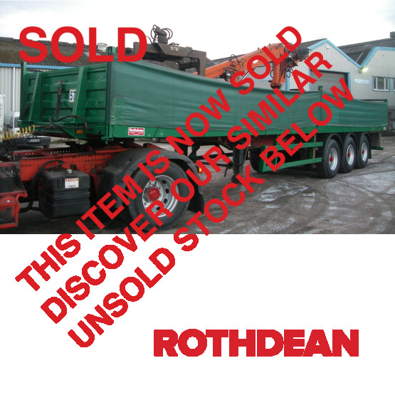 1988 Crane Freuhauf FLAT c/w CRANE in Flat Trailers Trailers