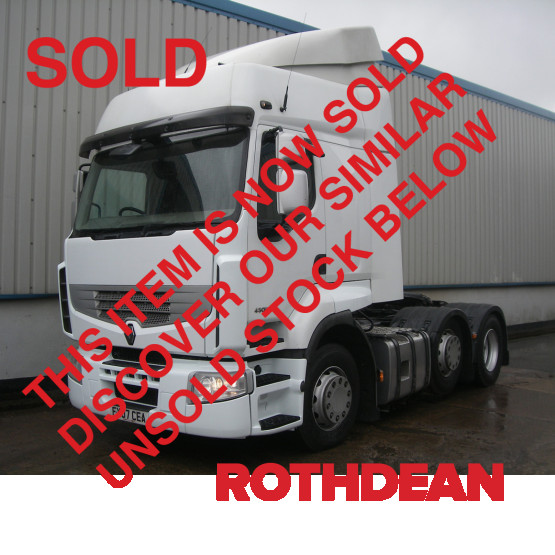 2007 RENAULT PREMIUM 450 DXI PRIVELEGE in 6x2 Tractor Units