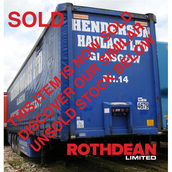 2000 Montracon STRAIGHT in Curtain Siders Trailers