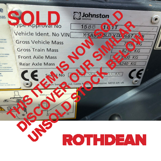 2013 JOHNSTON CX400 SWEEPER in Compact Sweepers