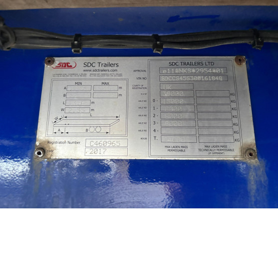 2017 SDC  in Curtain Siders Trailers