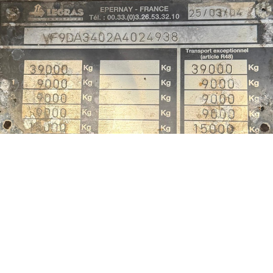 2004 LEGRAS MOVING FLOOR in Ejector & Moving Floor Trailers