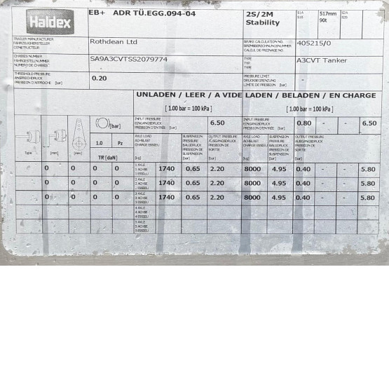 2025 ROTHDEAN VAC TANK in Vacuum Tankers Trailers