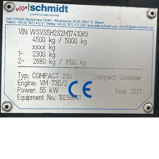 2021 SCHMIDT SWINGO 200 + in Compact Sweepers