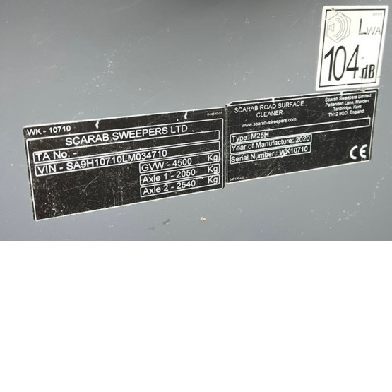 2020 SCARAB M25H in Compact Sweepers