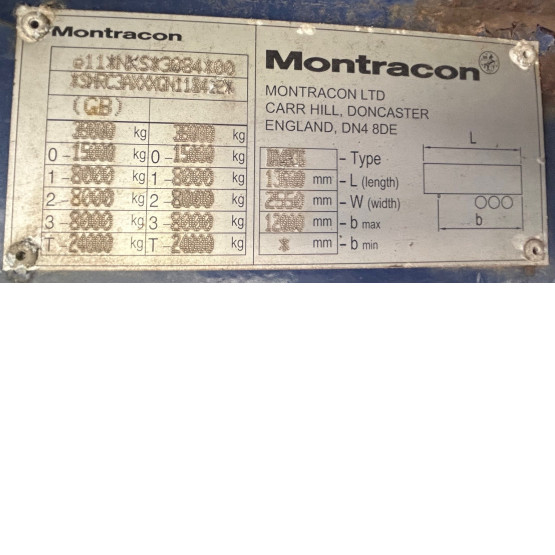 2016 Montracon CURTAIN SIDER in Curtain Siders Trailers