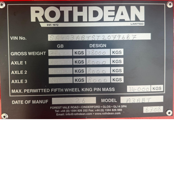 2026 Rothdean BULK TIPPER in Tipper Trailers Trailers