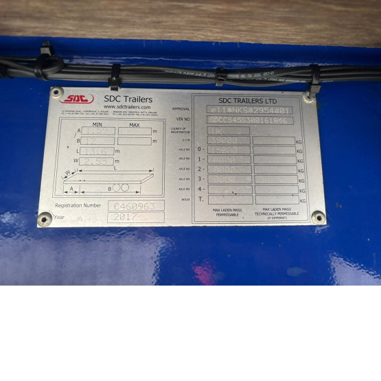 2017 SDC  in Curtain Siders Trailers